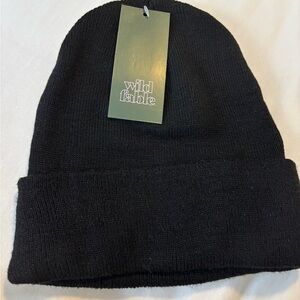 Lot/bundle (6) Wild Fable Black Beanies free shipping today only. Retail $5 each
